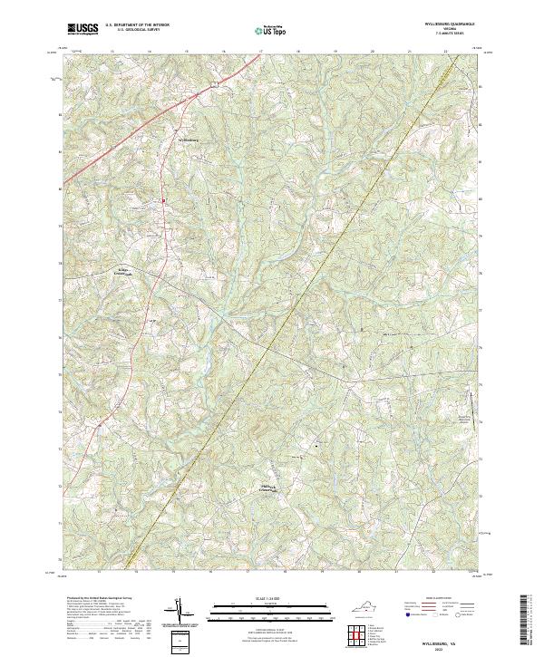 Wylliesburg topographic map thumbnail
