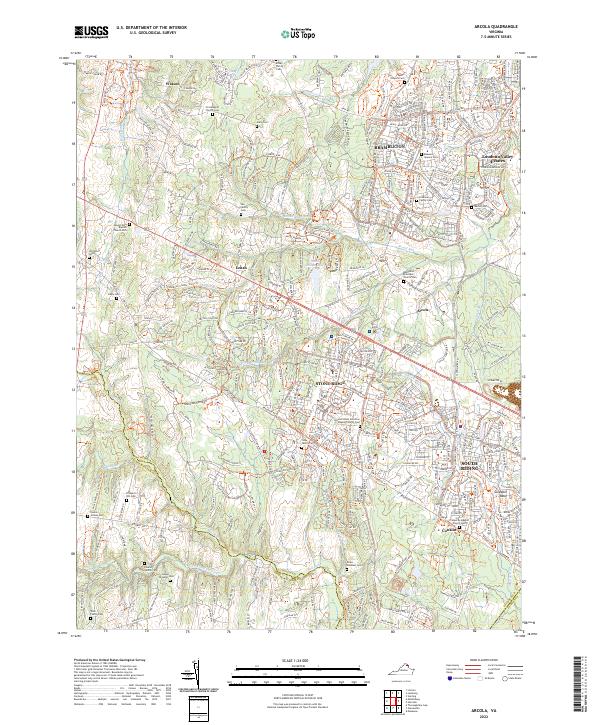 Arcola topographic map thumbnail