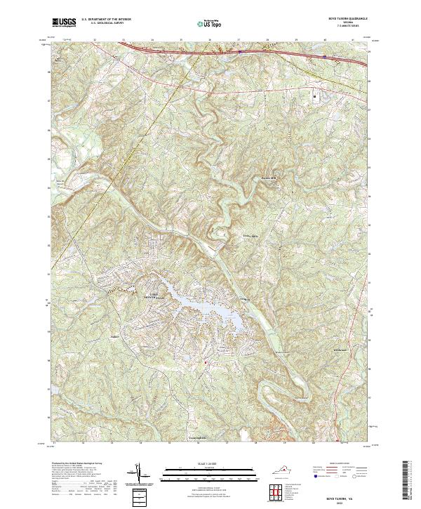 Boyd Tavern topographic map thumbnail