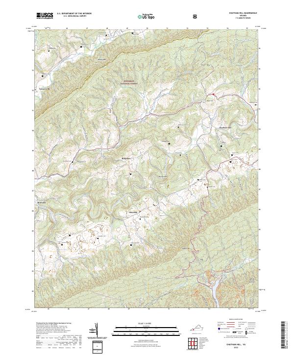 Chatham Hill topographic map thumbnail