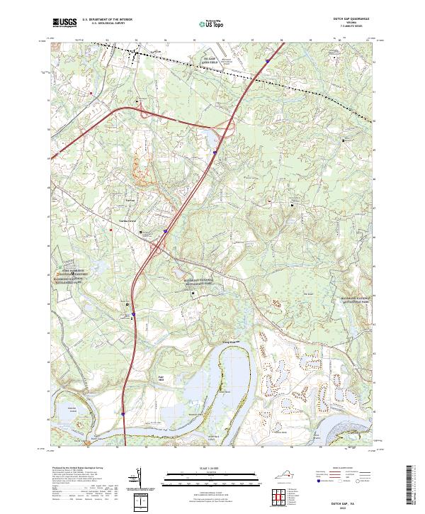 Dutch Gap topographic map thumbnail