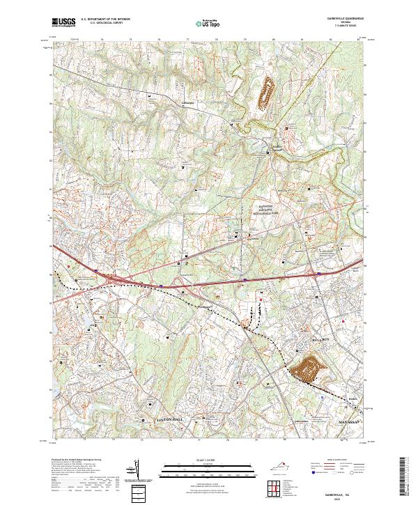 Gainesville topographic map thumbnail