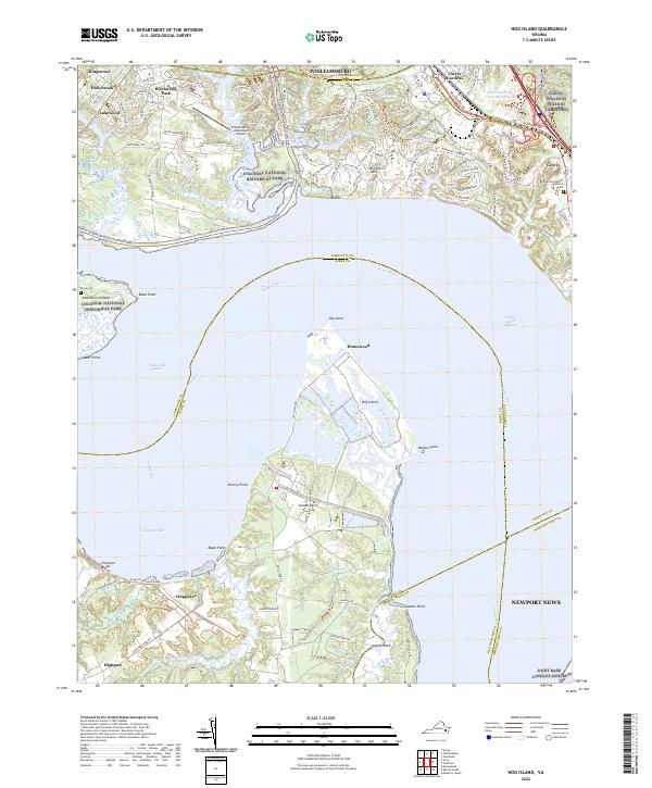 Hog Island topographic map thumbnail
