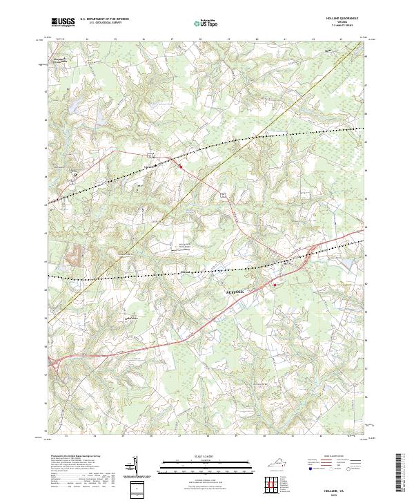 Holland topographic map thumbnail