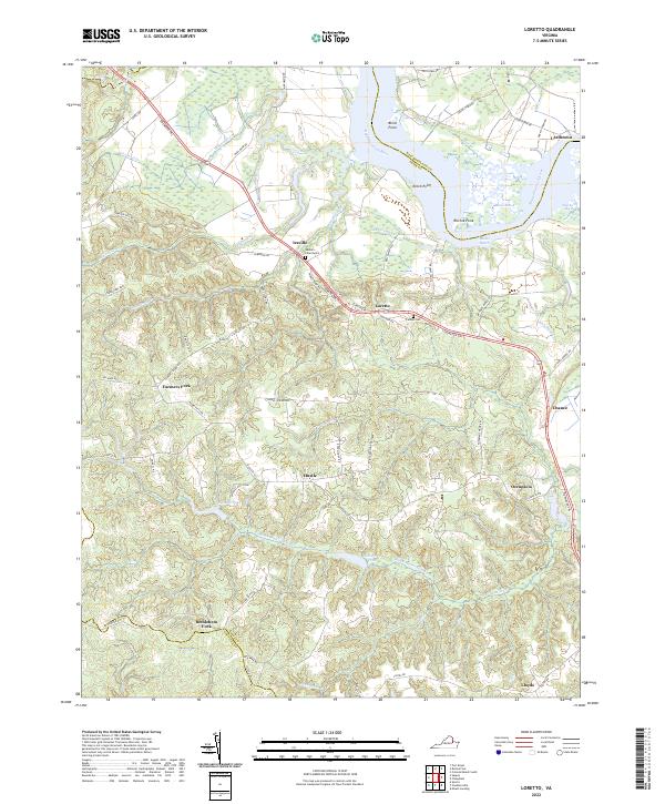 Loretto topographic map thumbnail