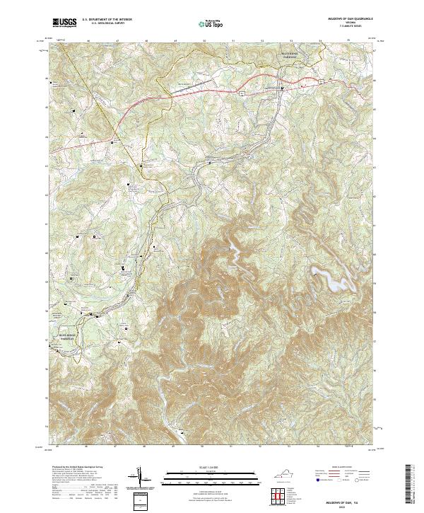 Meadows of Dan topographic map thumbnail