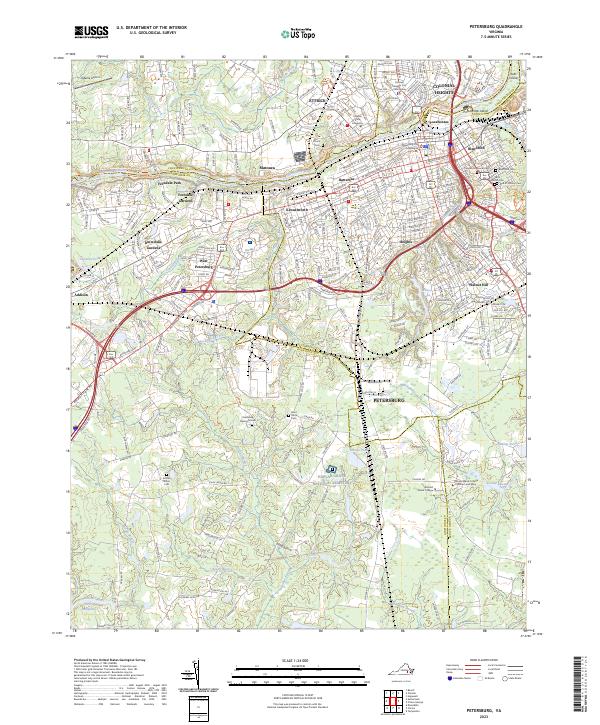 Petersburg topographic map thumbnail
