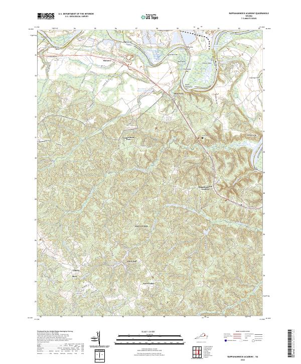 Rappahannock Academy topographic map thumbnail