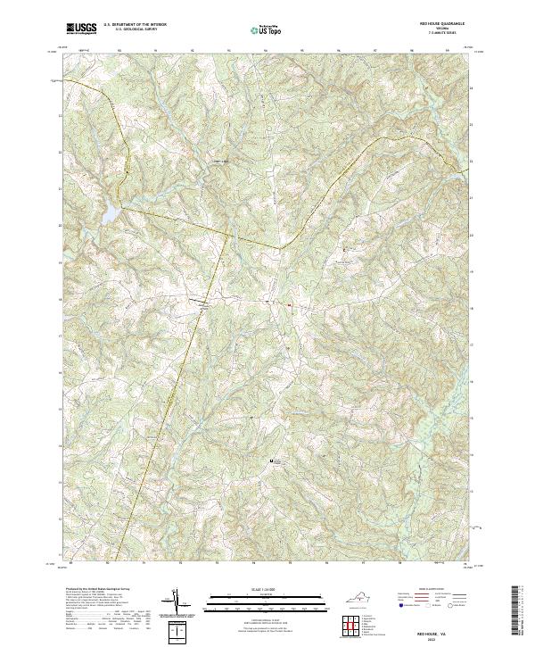 Red House topographic map thumbnail