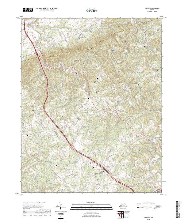 Sylvatus topographic map thumbnail