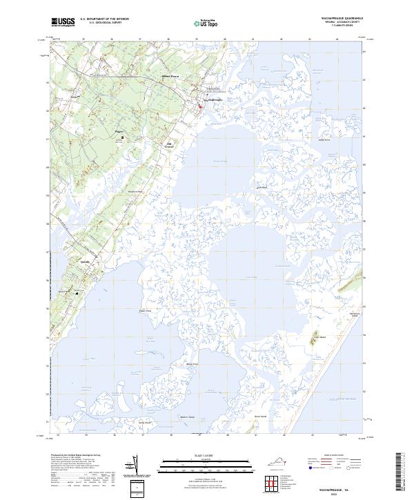 Wachapreague topographic map thumbnail