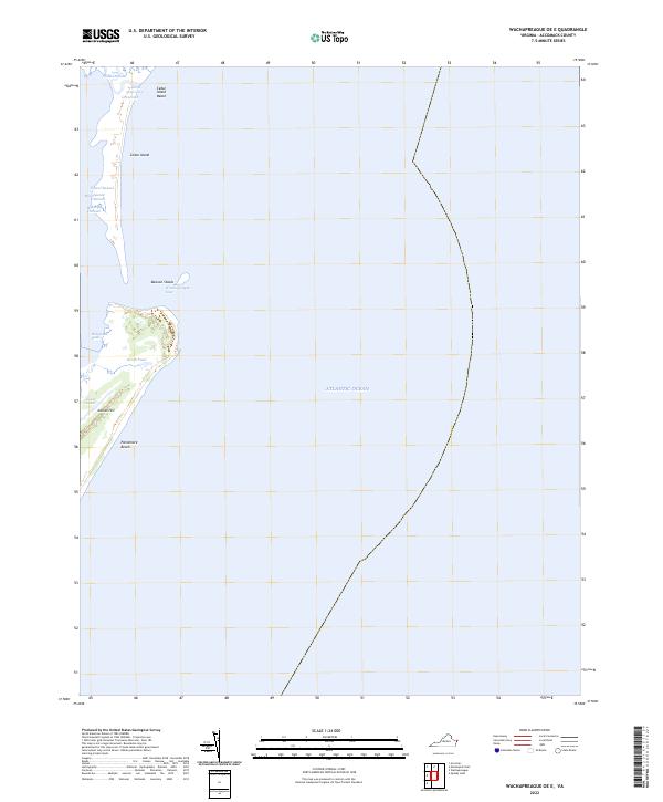 Wachapreague OE E topographic map thumbnail