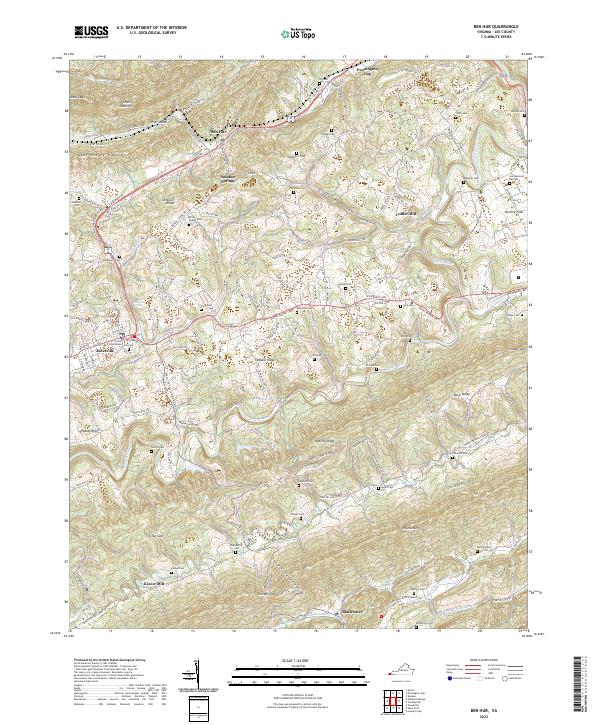 Ben Hur topographic map thumbnail