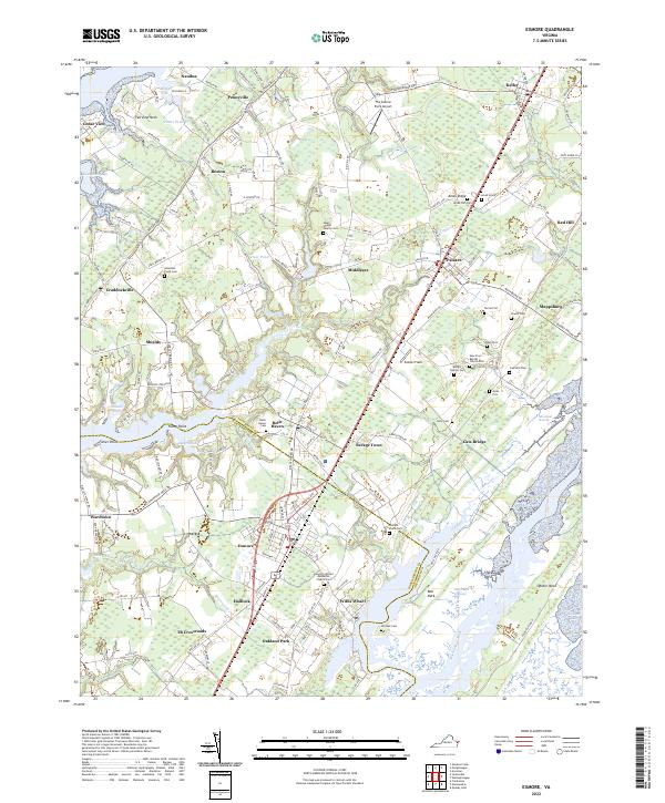 Exmore topographic map thumbnail