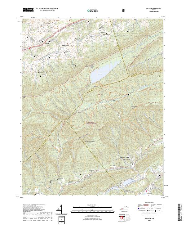 Saltville topographic map thumbnail