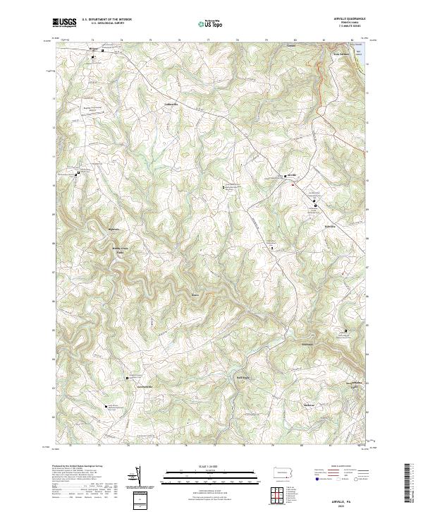 Airville topographic map thumbnail