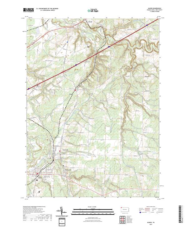 Albion topographic map thumbnail