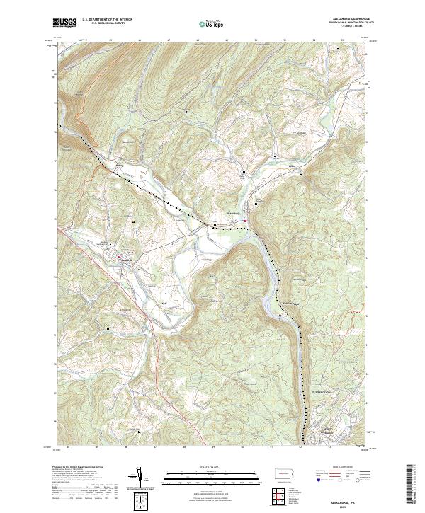 Alexandria topographic map thumbnail