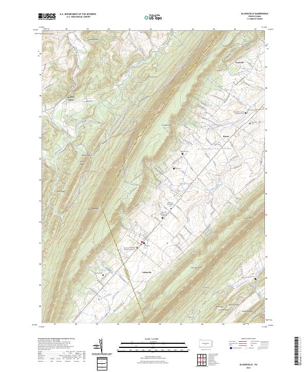 Allensville topographic map thumbnail