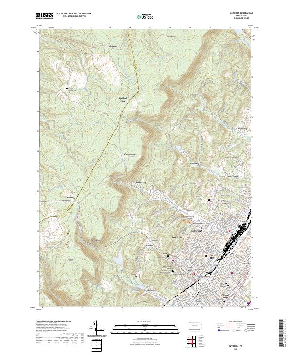 Altoona topographic map thumbnail