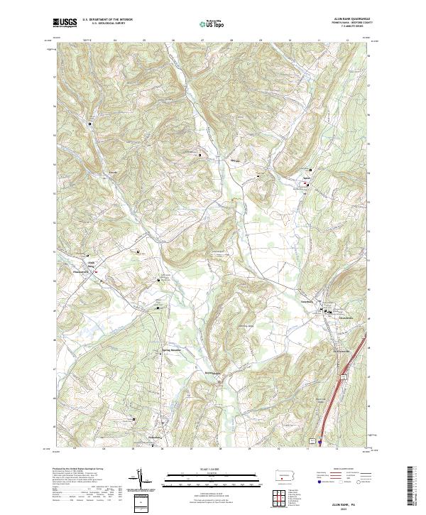Alum Bank topographic map thumbnail