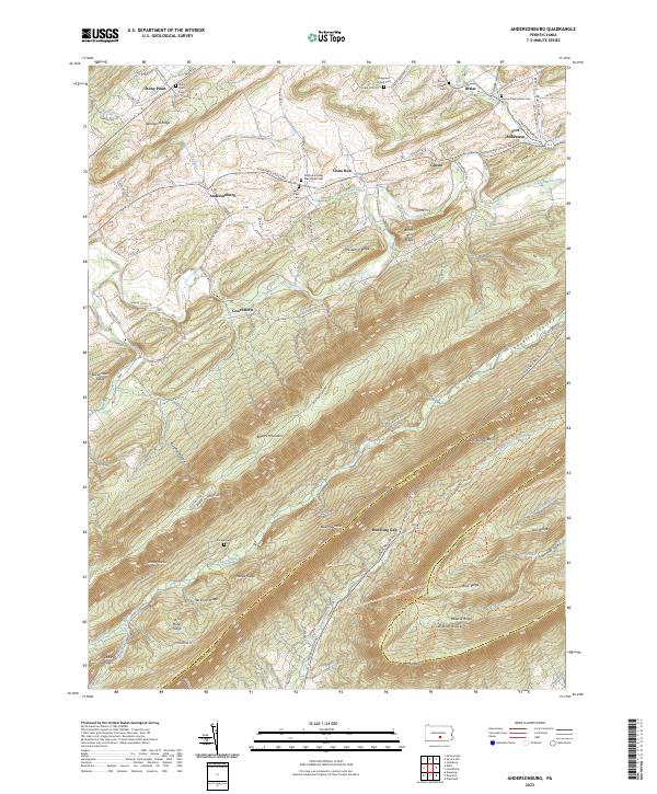 Andersonburg topographic map thumbnail