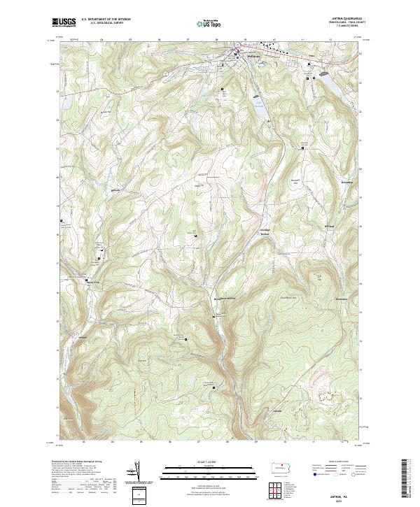Antrim topographic map thumbnail
