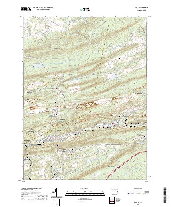Ashland topographic map thumbnail
