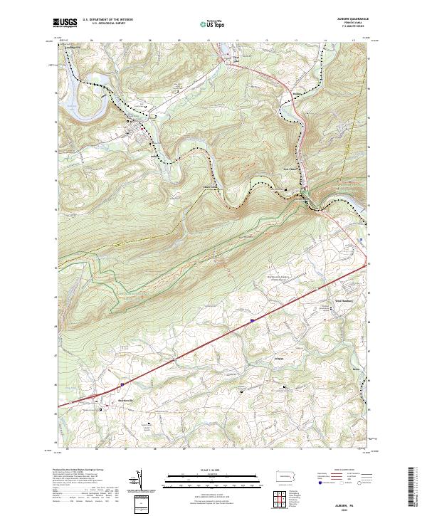 Auburn topographic map thumbnail