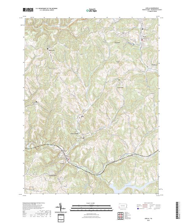 Avella topographic map thumbnail