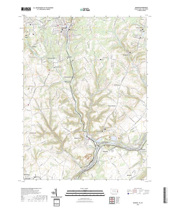 Bangor topographic map thumbnail