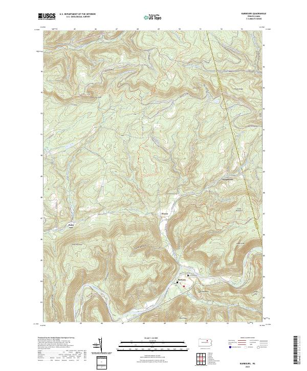 Barbours topographic map thumbnail