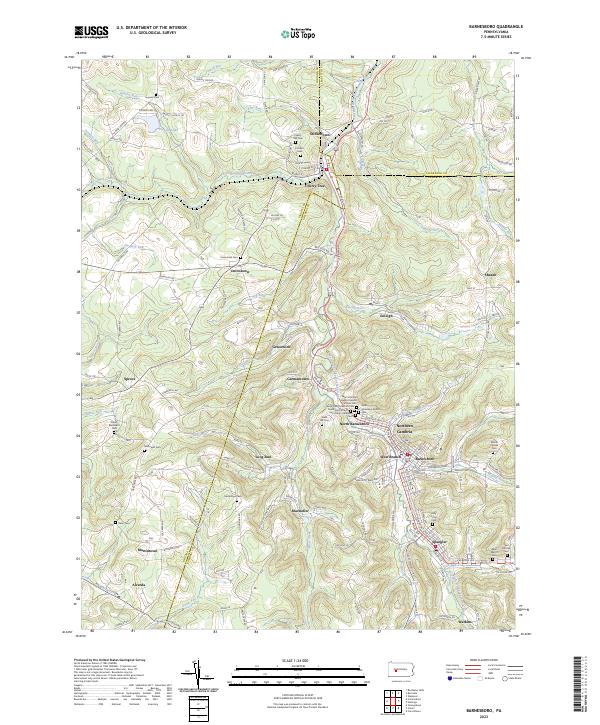 Barnesboro topographic map thumbnail