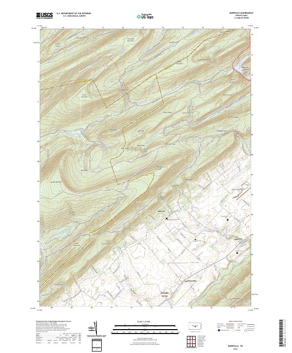 Barrville topographic map thumbnail