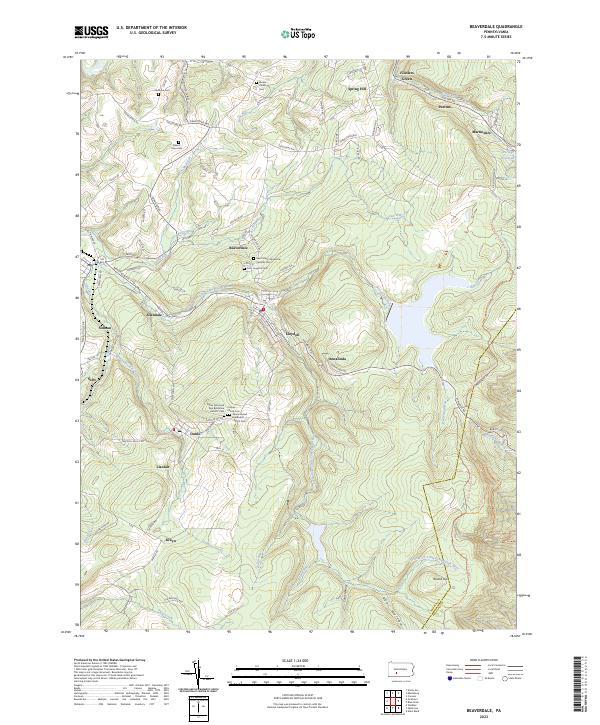 Beaverdale topographic map thumbnail