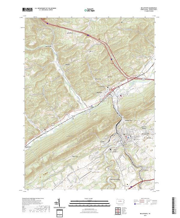 Bellefonte topographic map thumbnail