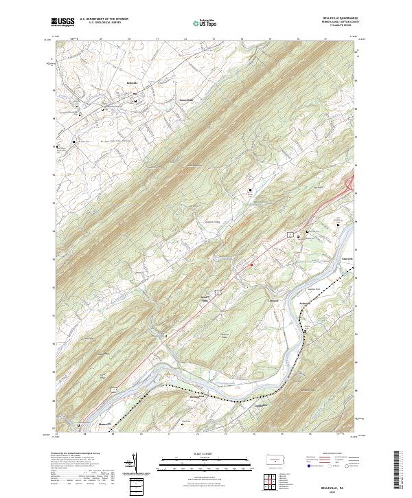 Belleville topographic map thumbnail