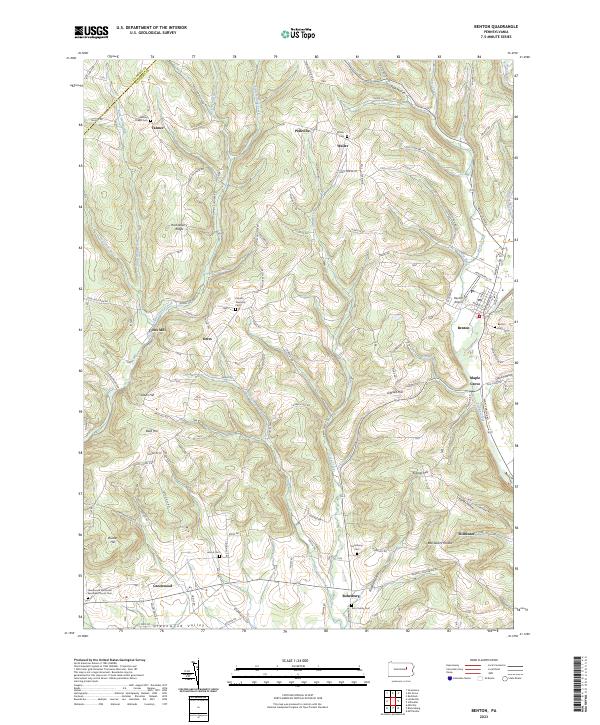 Benton topographic map thumbnail