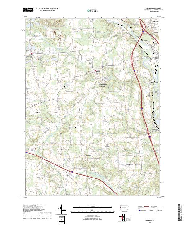 Bessemer topographic map thumbnail