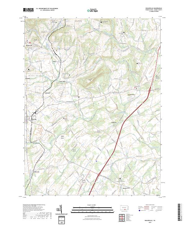 Biglerville topographic map thumbnail