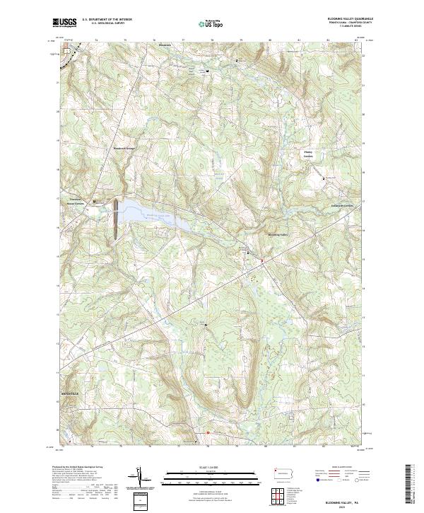Blooming Valley topographic map thumbnail