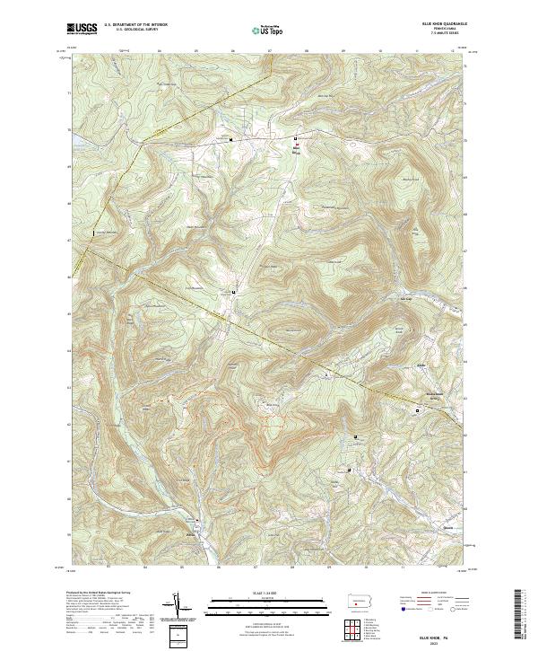 Blue Knob topographic map thumbnail