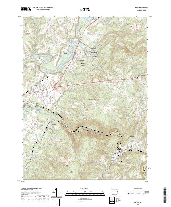 Bolivar topographic map thumbnail