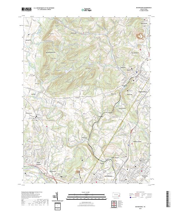 Boyertown topographic map thumbnail