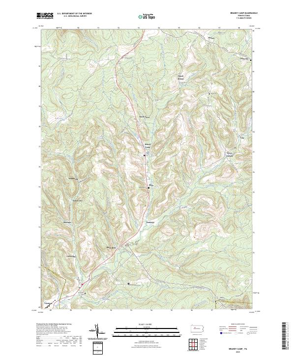 Brandy Camp topographic map thumbnail