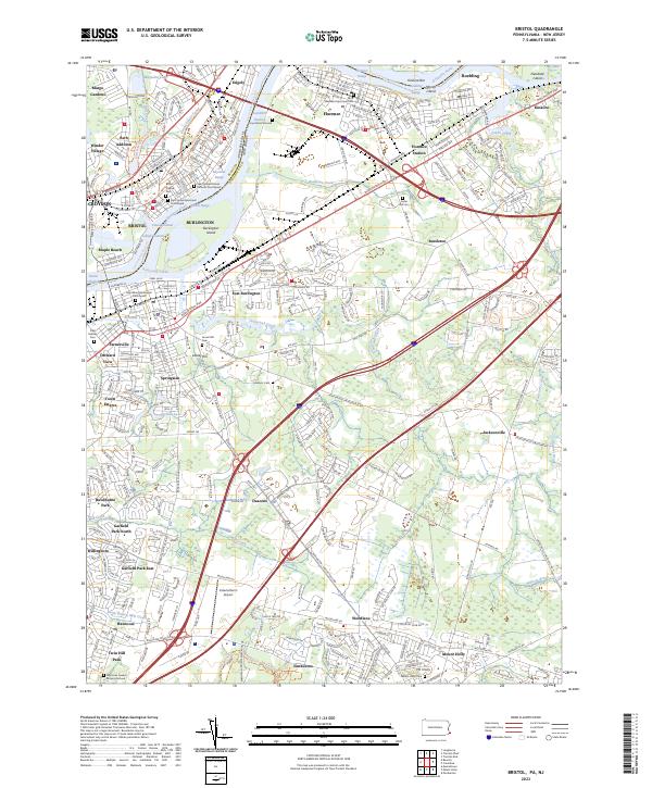 Bristol topographic map thumbnail