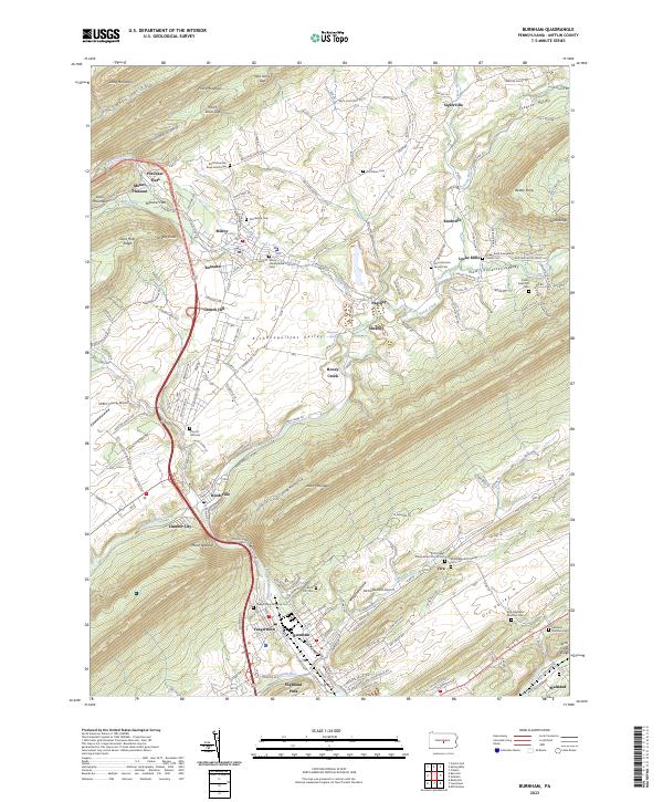 Burnham topographic map thumbnail