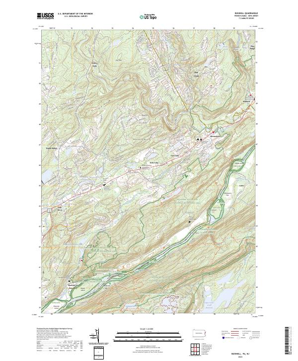 Bushkill topographic map thumbnail
