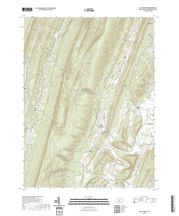 Butler Knob topographic map thumbnail
