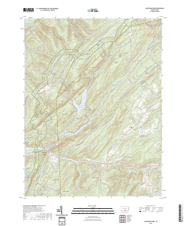 Caledonia Park topographic map thumbnail
